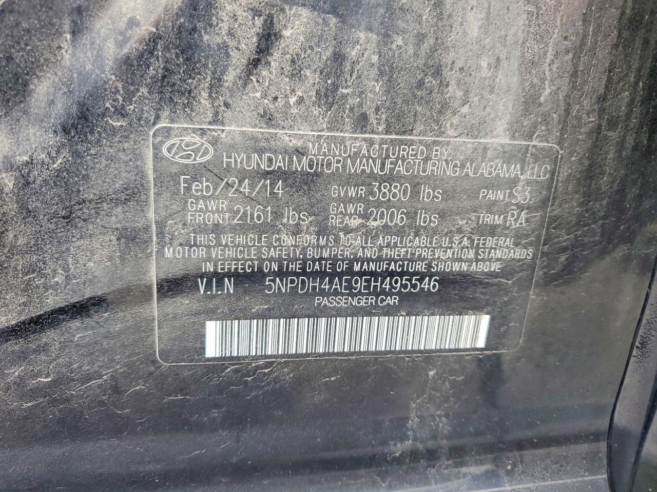 2014 HYUNDAI ELANTRA SE photo 12