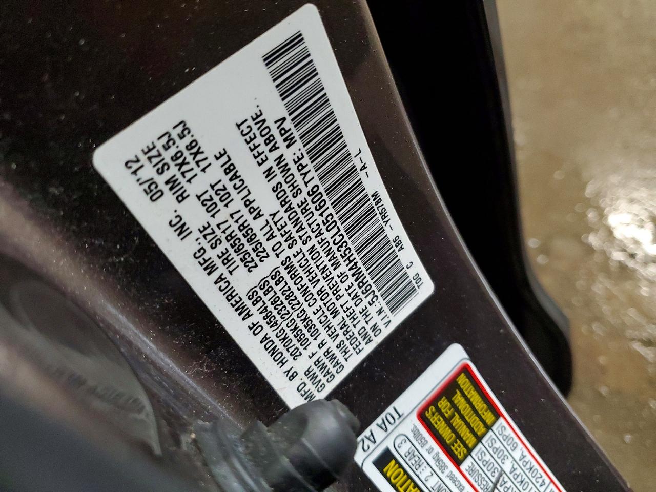 2012 HONDA CR-V EX photo 13