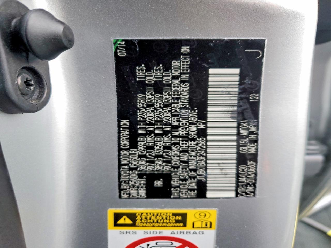 2015 LEXUS RX 350 BASE photo 13