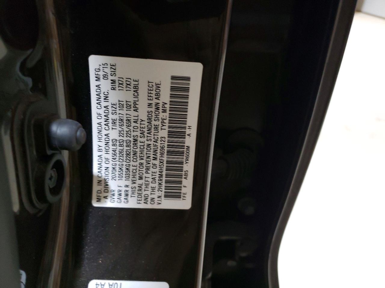 2015 HONDA CR-V EX photo 25