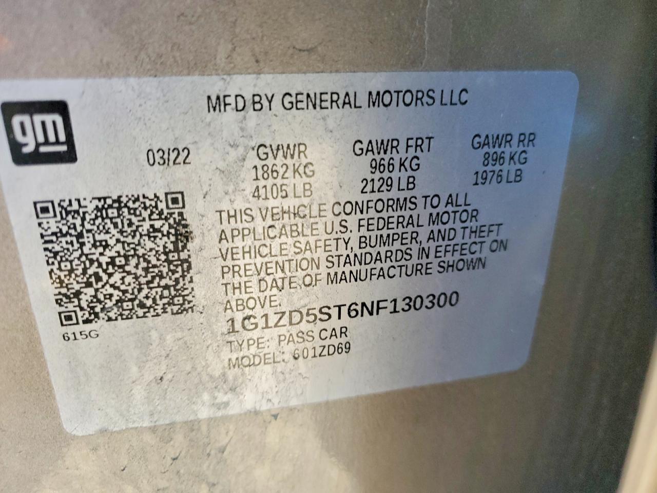 2022 CHEVROLET MALIBU LT photo 13