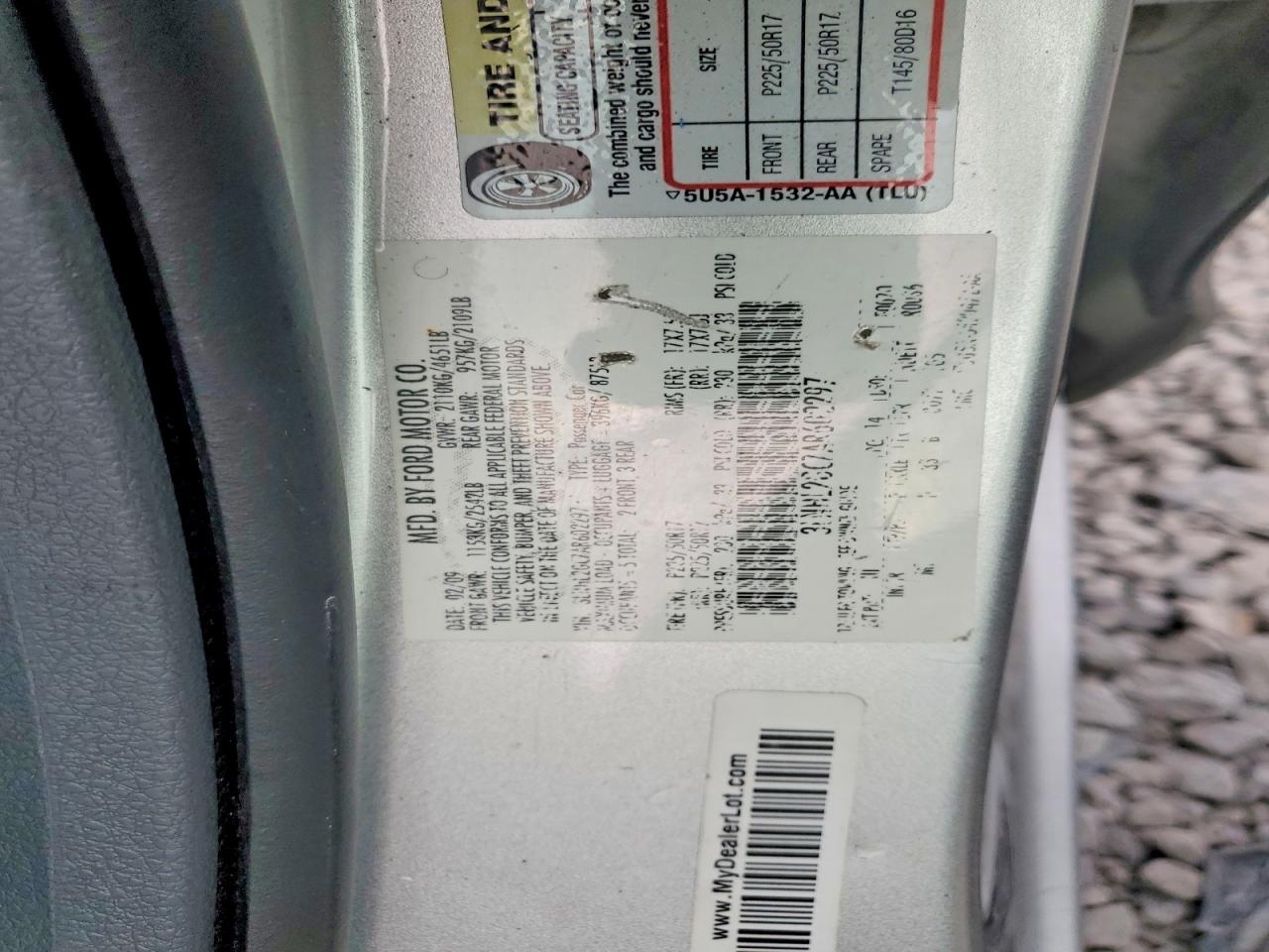 2010 LINCOLN MKZ photo 12