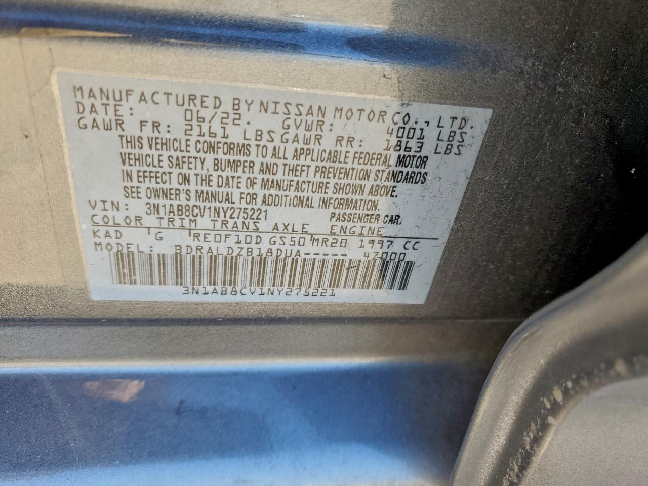 2022 NISSAN SENTRA SV photo 12