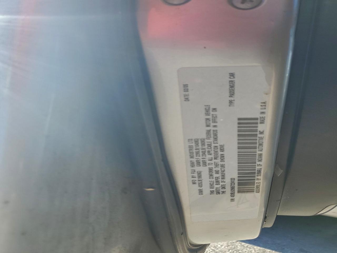 2005 SUBARU LEGACY photo 12