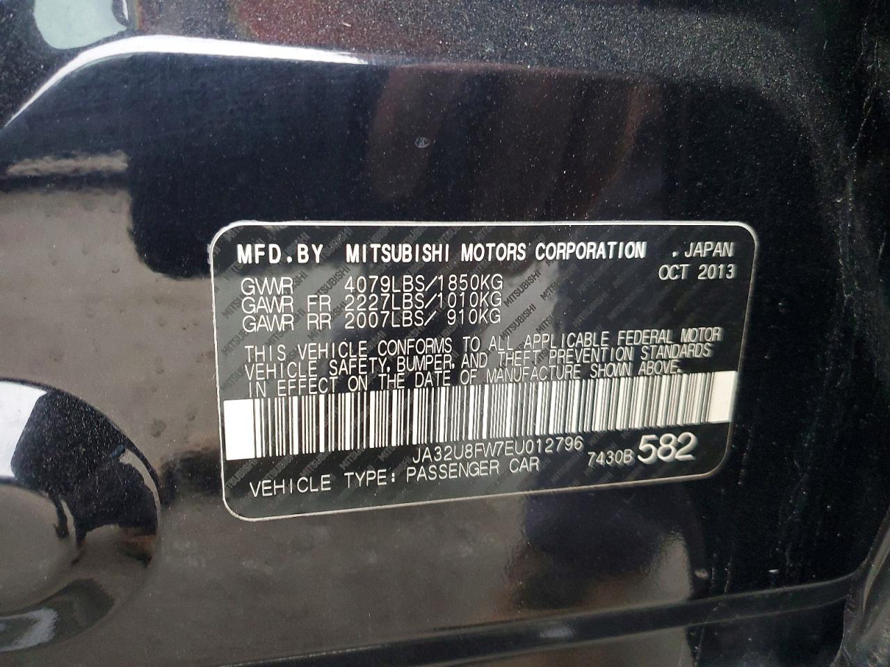 2014 MITSUBISHI LANCER GT photo 12