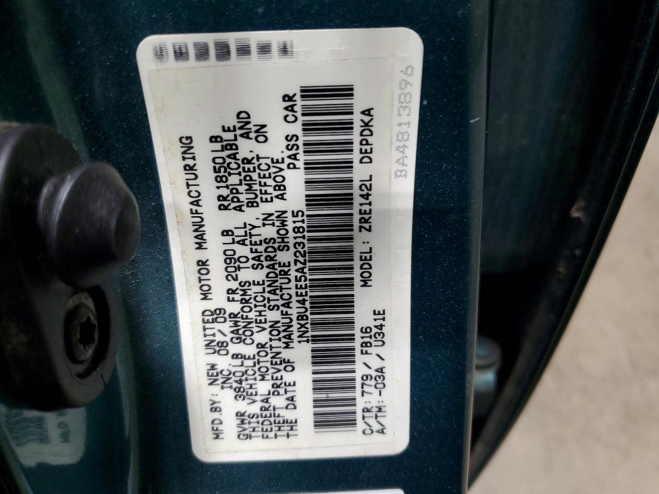 2010 TOYOTA COROLLA BASE photo 12