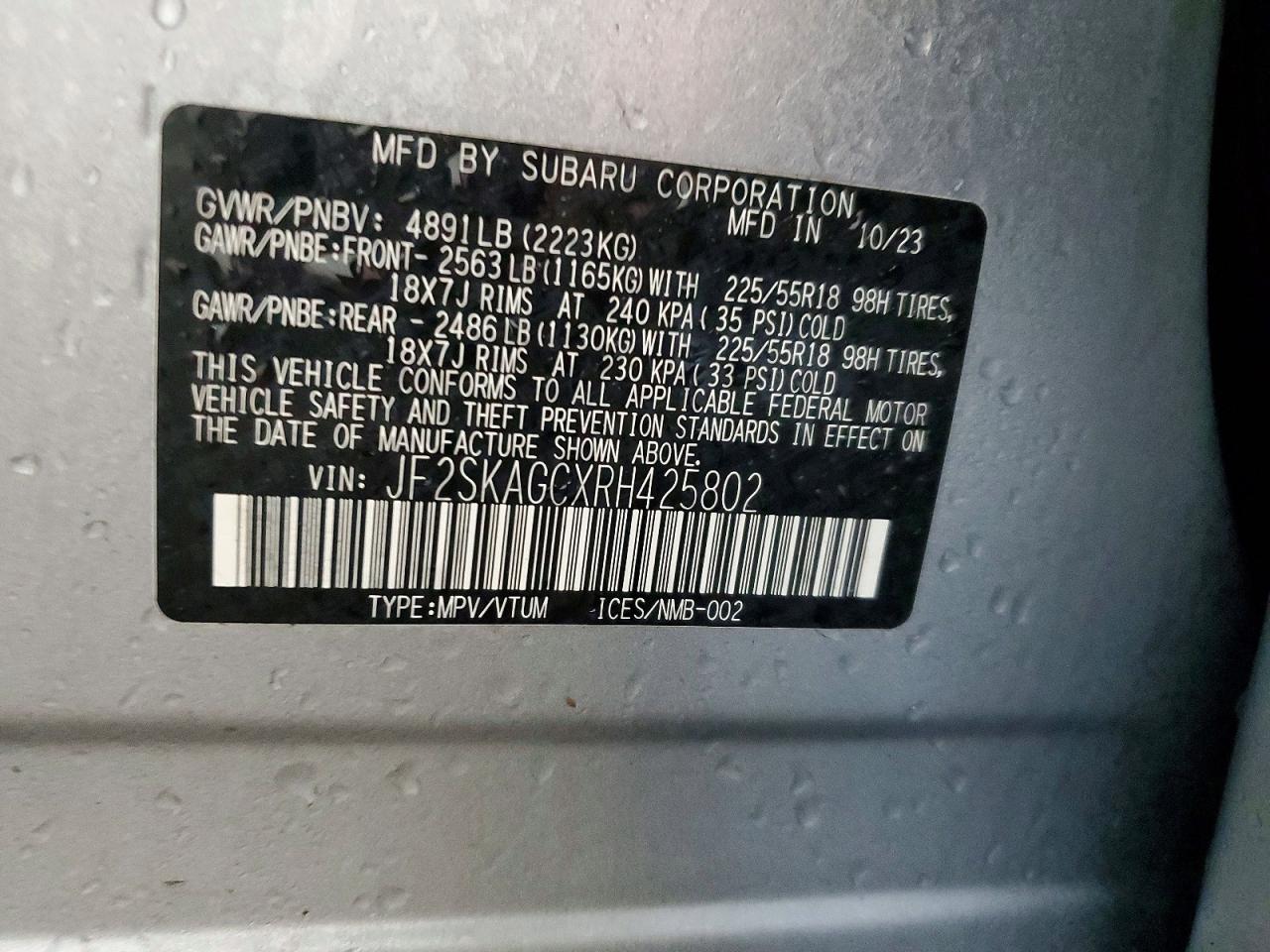 2024 SUBARU FORESTER SPORT photo 14