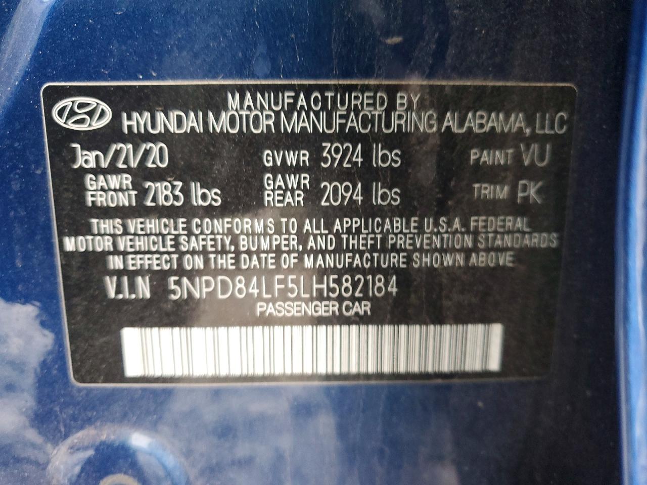 2020 HYUNDAI ELANTRA SEL photo 13