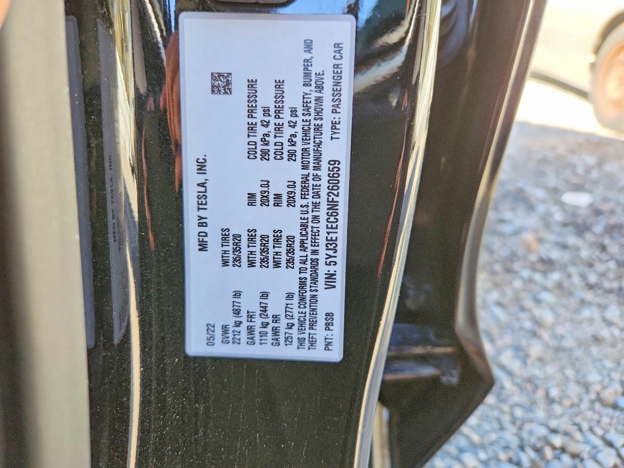 2022 TESLA MODEL 3 photo 12