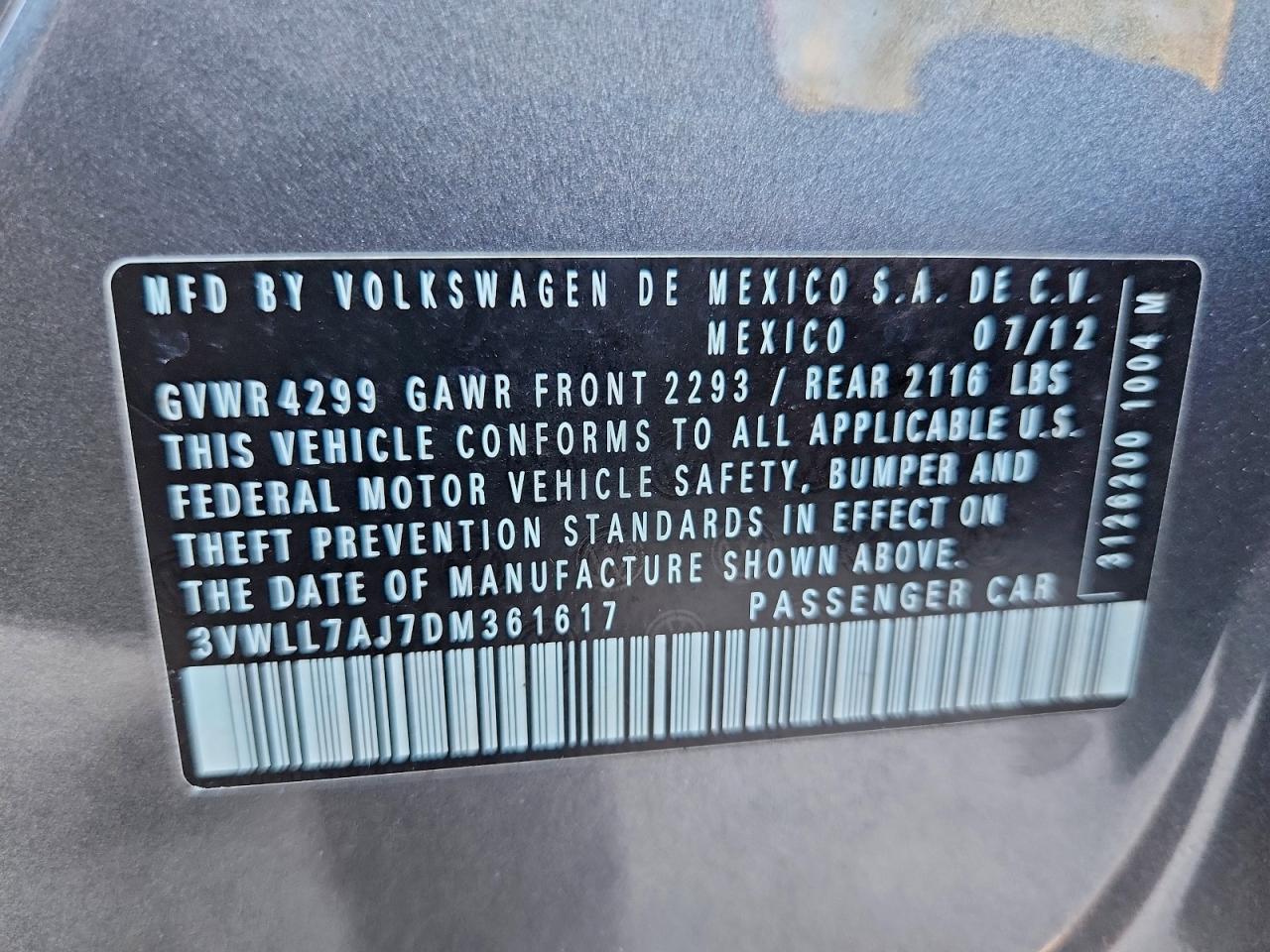 2013 VOLKSWAGEN JETTA TDI photo 12