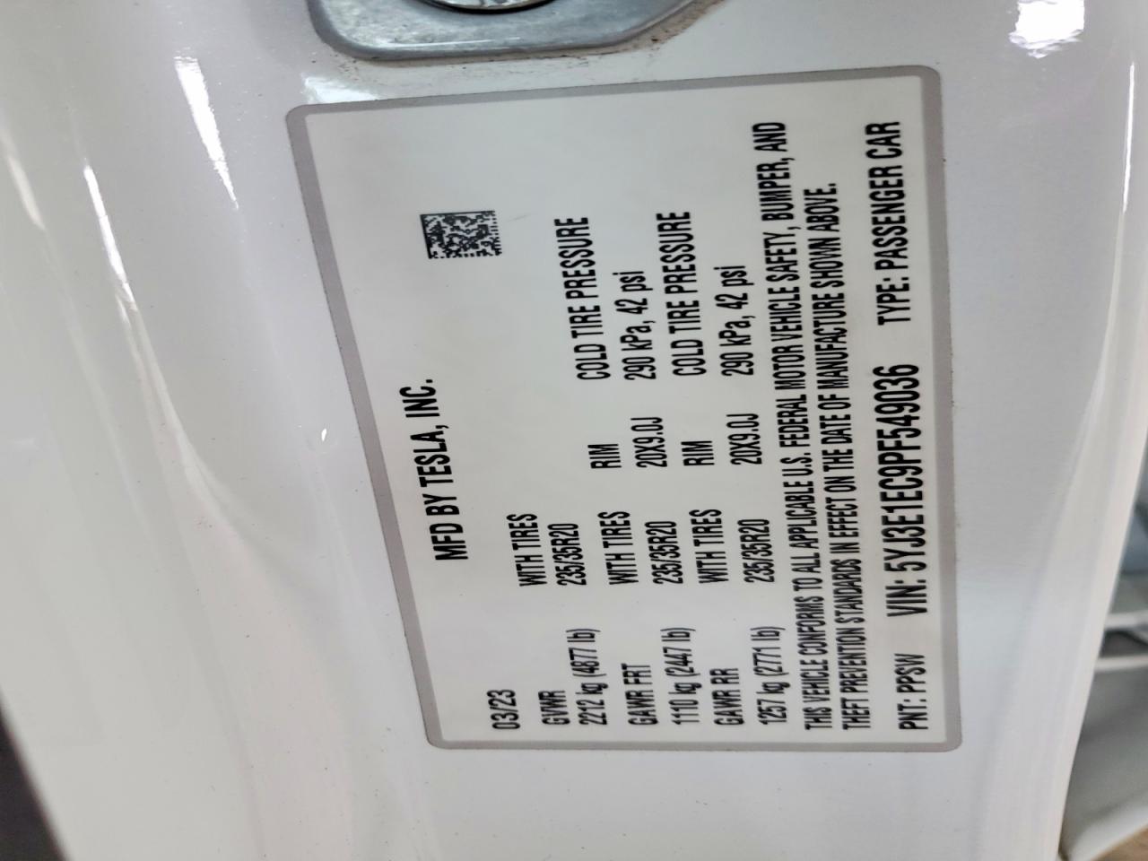 2023 TESLA MODEL 3 photo 23