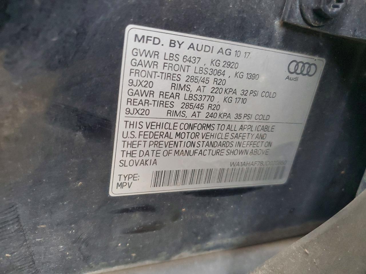 2018 AUDI Q7 PREMIUM photo 13