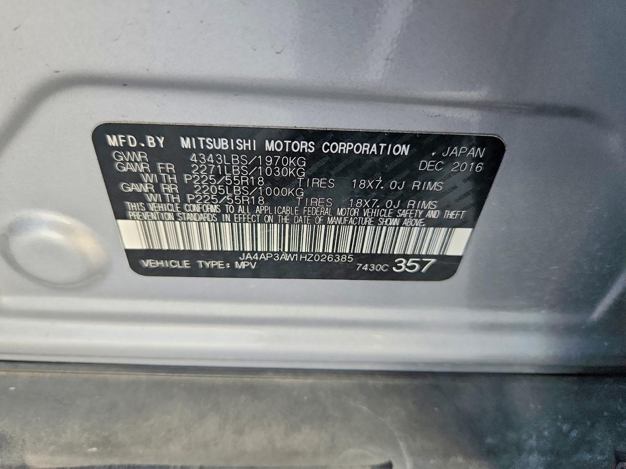 2017 MITSUBISHI OUTLANDER SPORT ES photo 25