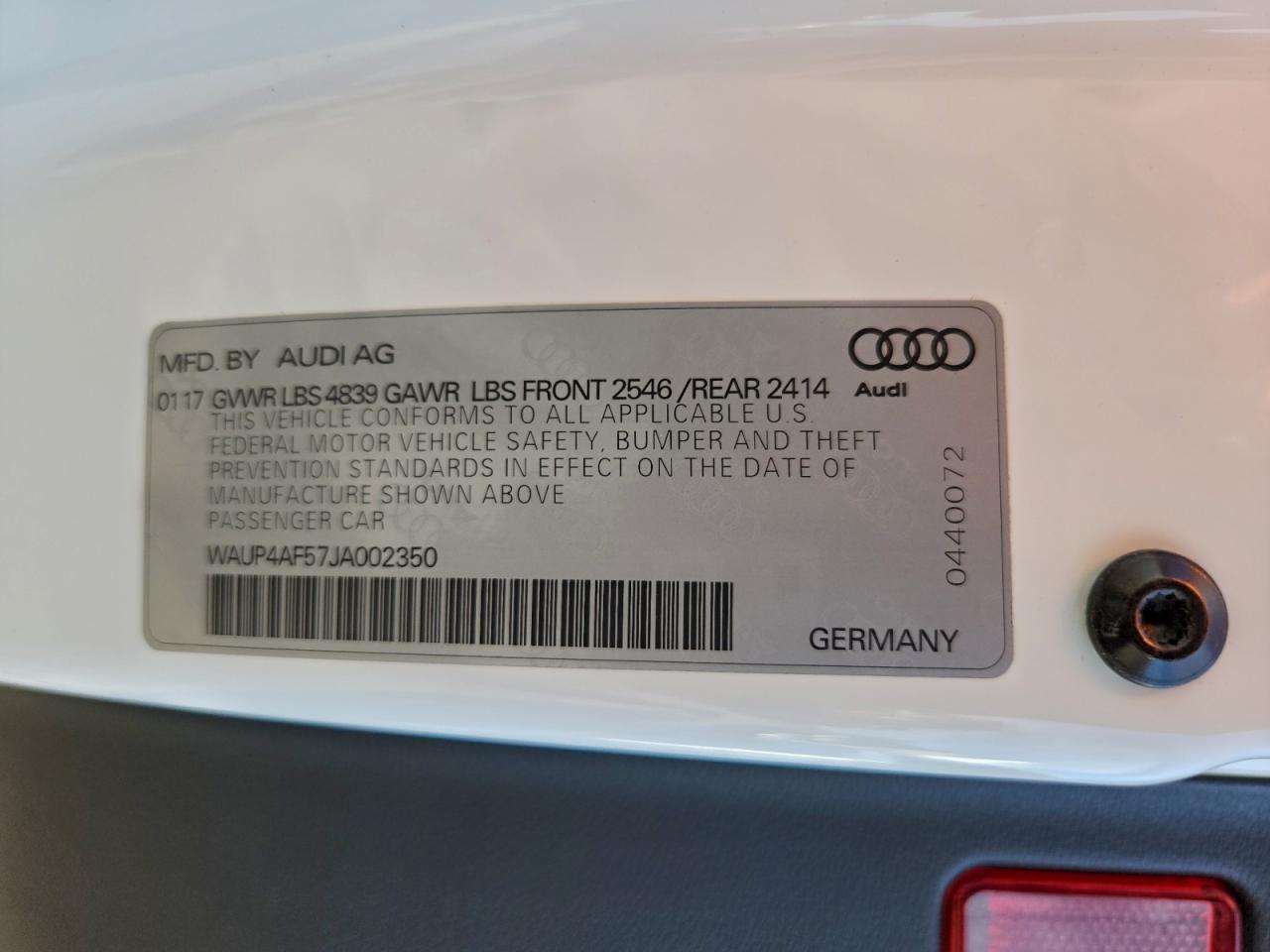 2018 AUDI S5 PREMIUM PLUS photo 12