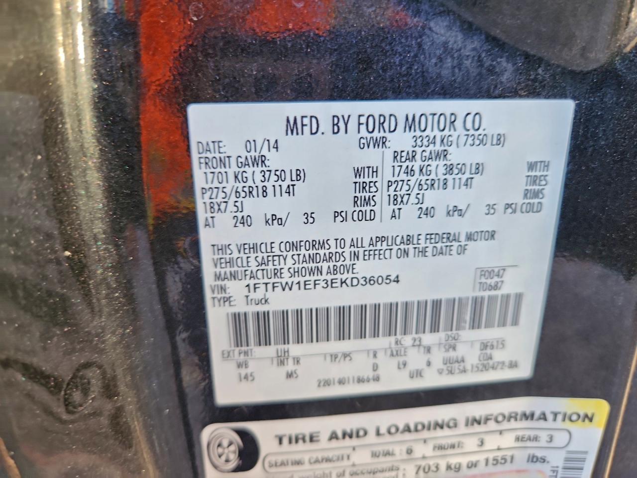 2014 FORD F150 SUPERCREW photo 12