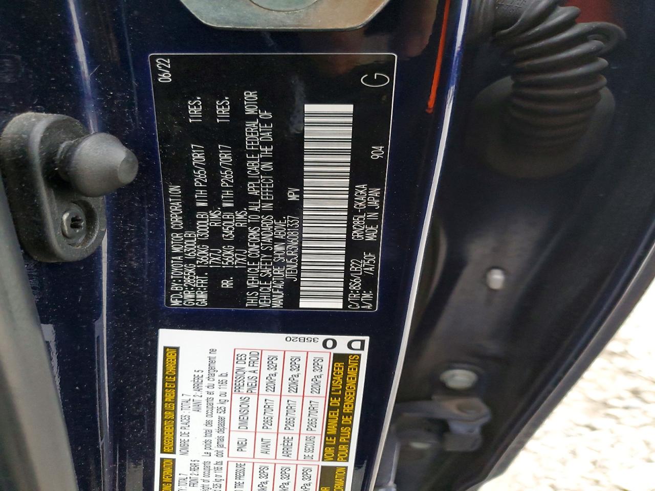 2022 TOYOTA 4RUNNER SR5/SR5 PREMIUM photo 13