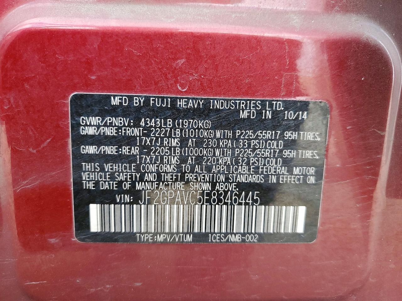2014 SUBARU XV CROSSTREK 2.0 PREMIUM photo 13