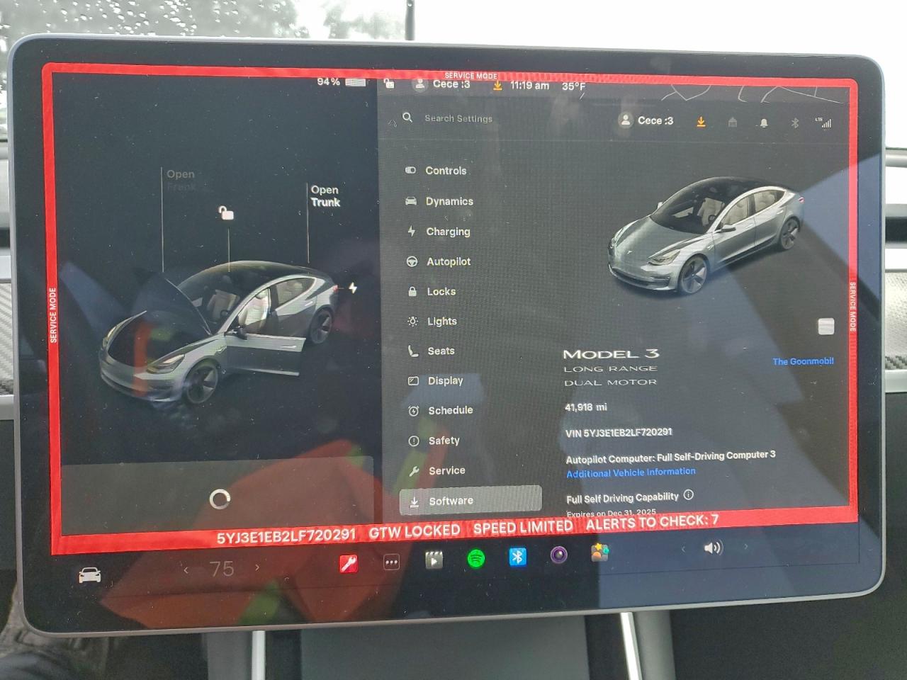 2020 TESLA MODEL 3 photo 9