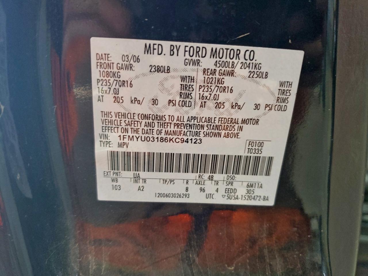 2006 FORD ESCAPE XLT photo 13