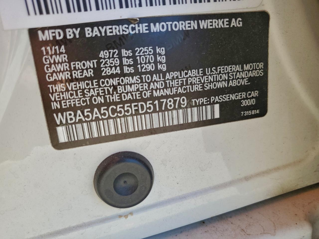 2015 BMW 528 I photo 12