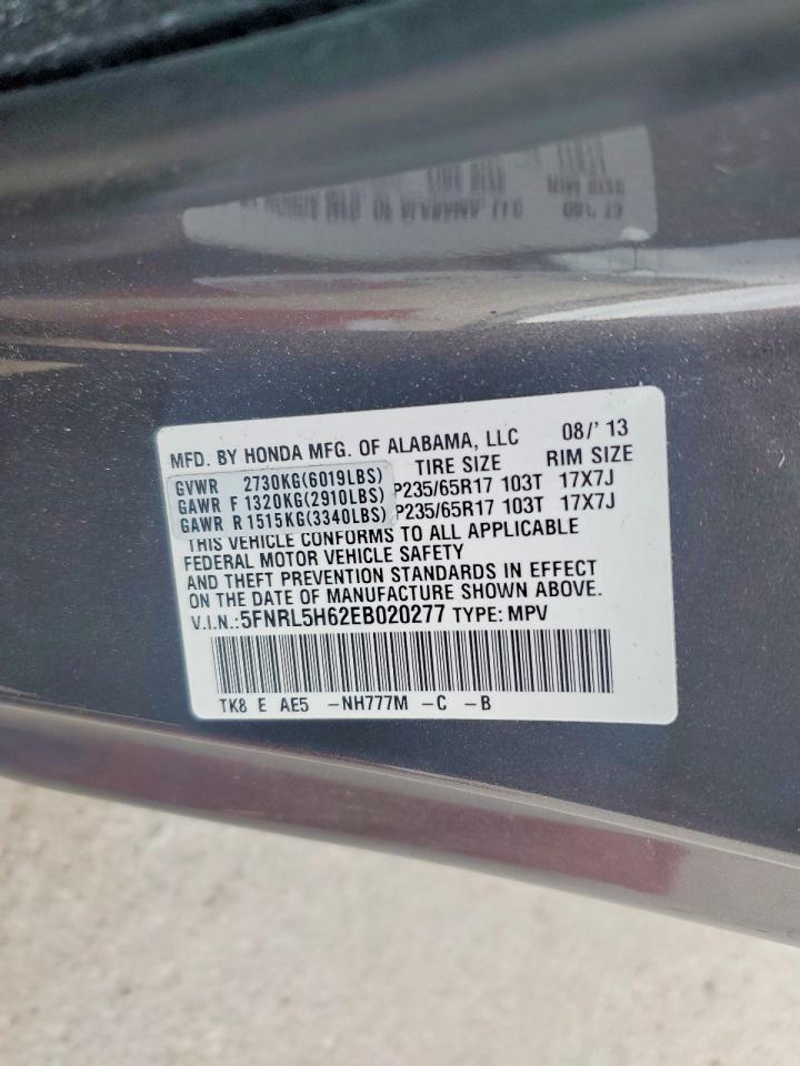2014 HONDA ODYSSEY EXL photo 13