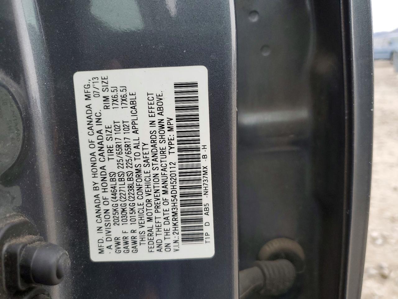 2013 HONDA CR-V EX photo 12