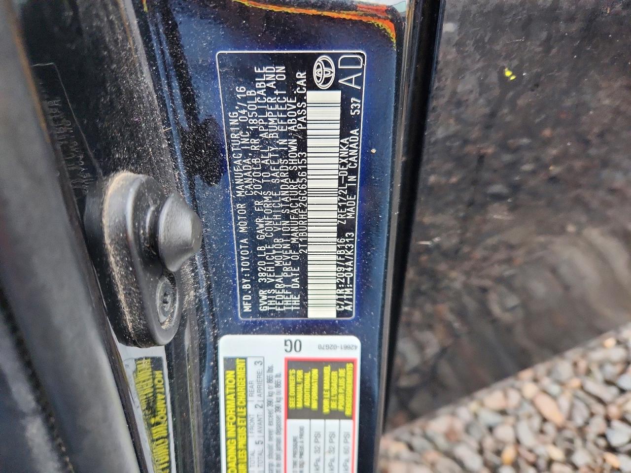 2016 TOYOTA COROLLA L photo 12