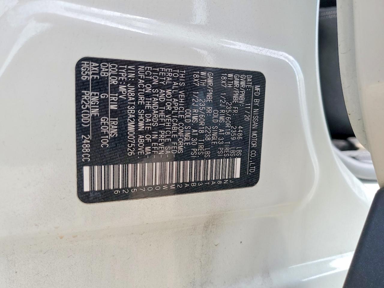 2021 NISSAN ROGUE SV photo 13