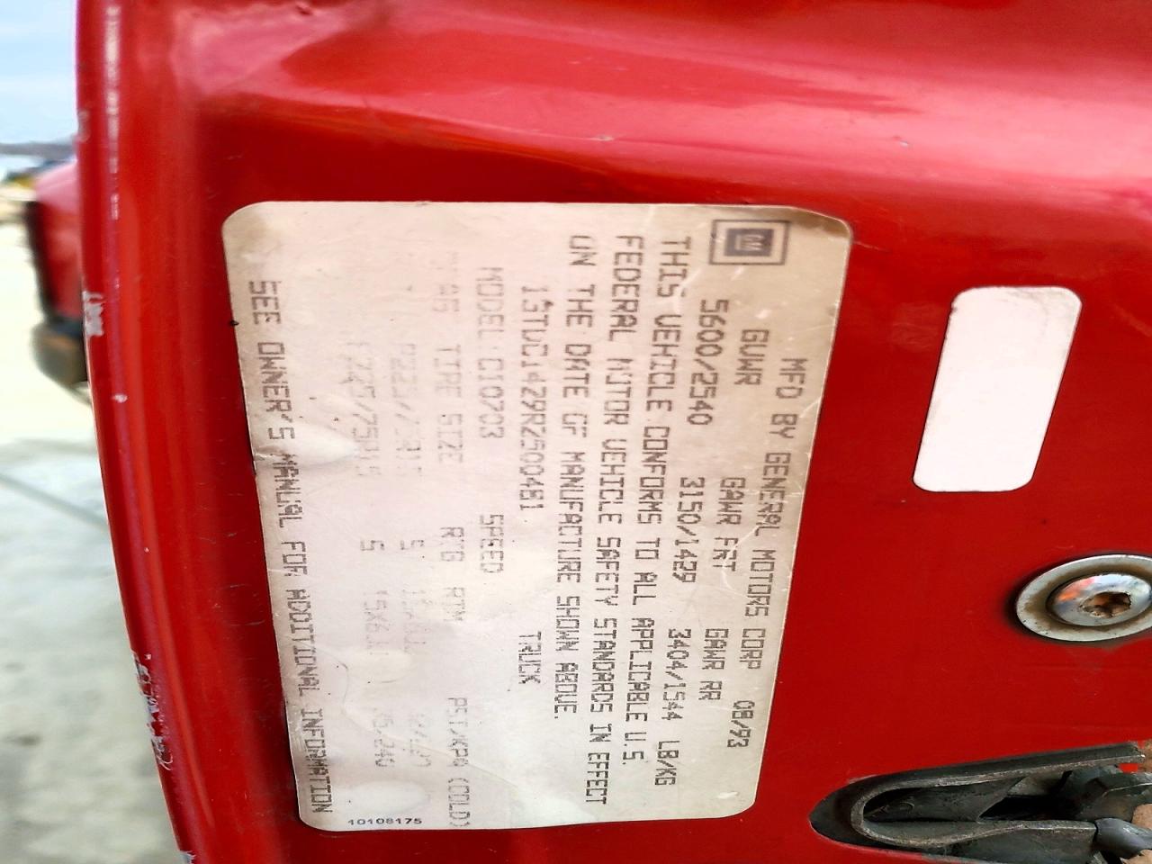 1994 GMC SIERRA C1500 photo 12