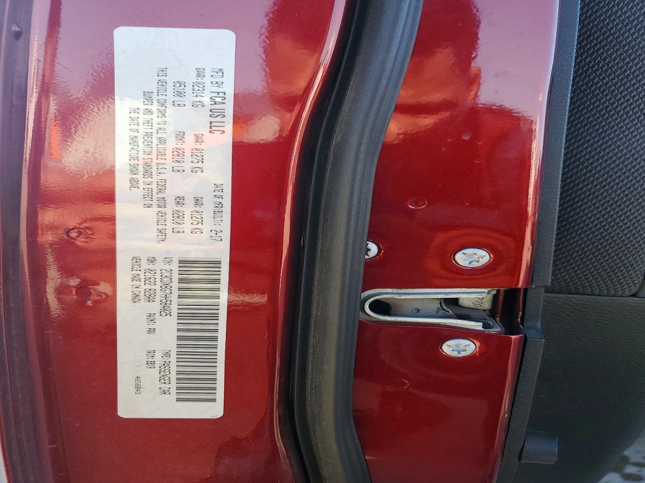 2017 DODGE CHARGER SE photo 12