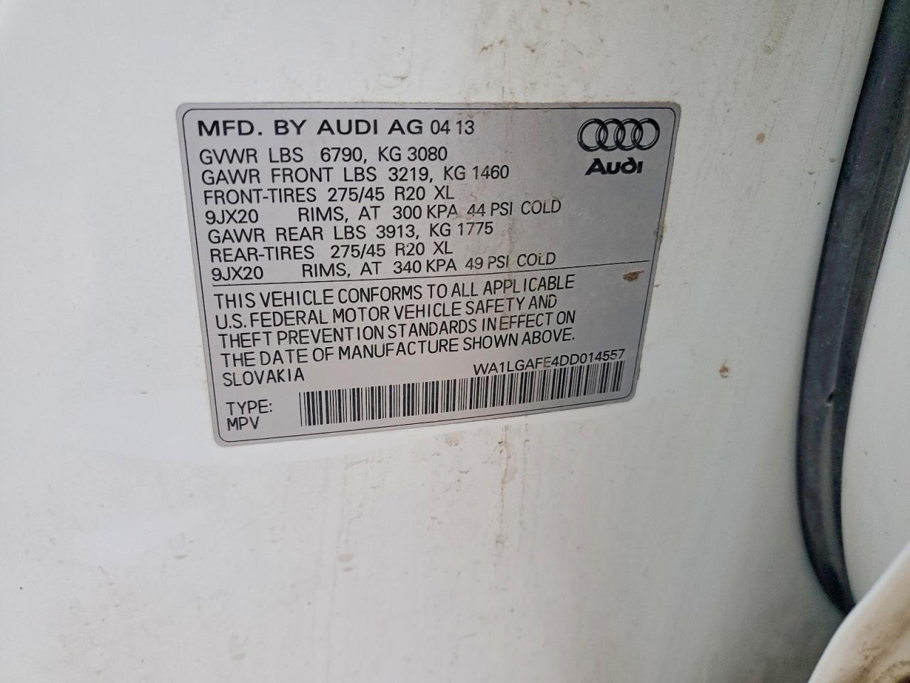 2013 AUDI Q7 PREMIUM PLUS photo 13