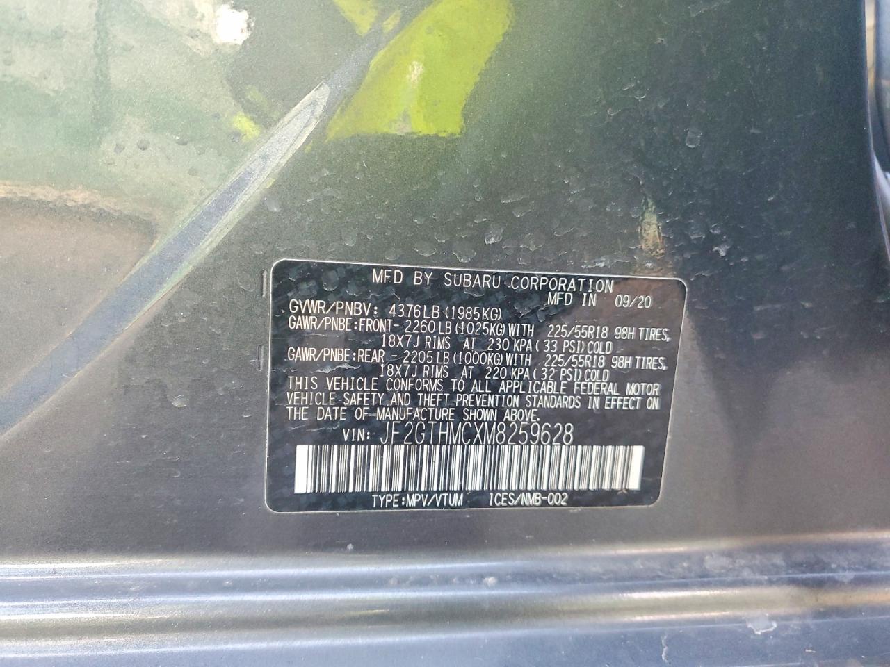2021 SUBARU CROSSTREK LIMITED photo 12