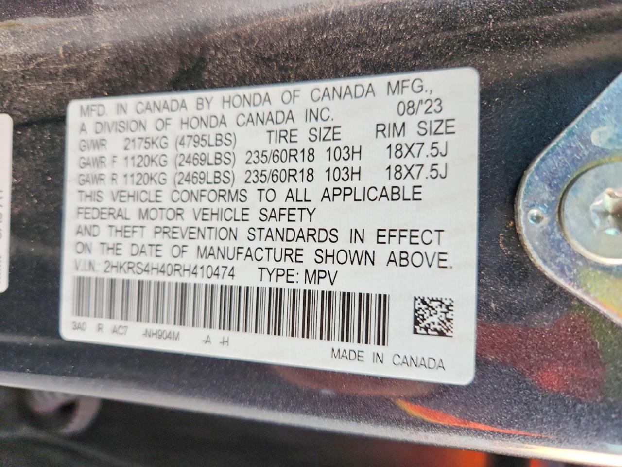 2024 HONDA CR-V EX photo 13