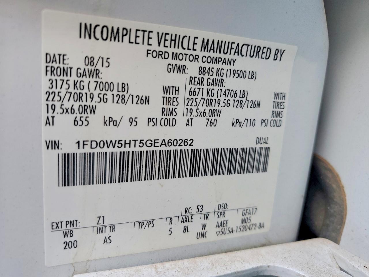 2016 FORD F550 SUPER DUTY UTILITY / SERVICE TRUCK photo 13