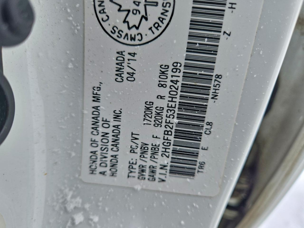 2014 HONDA CIVIC LX photo 34
