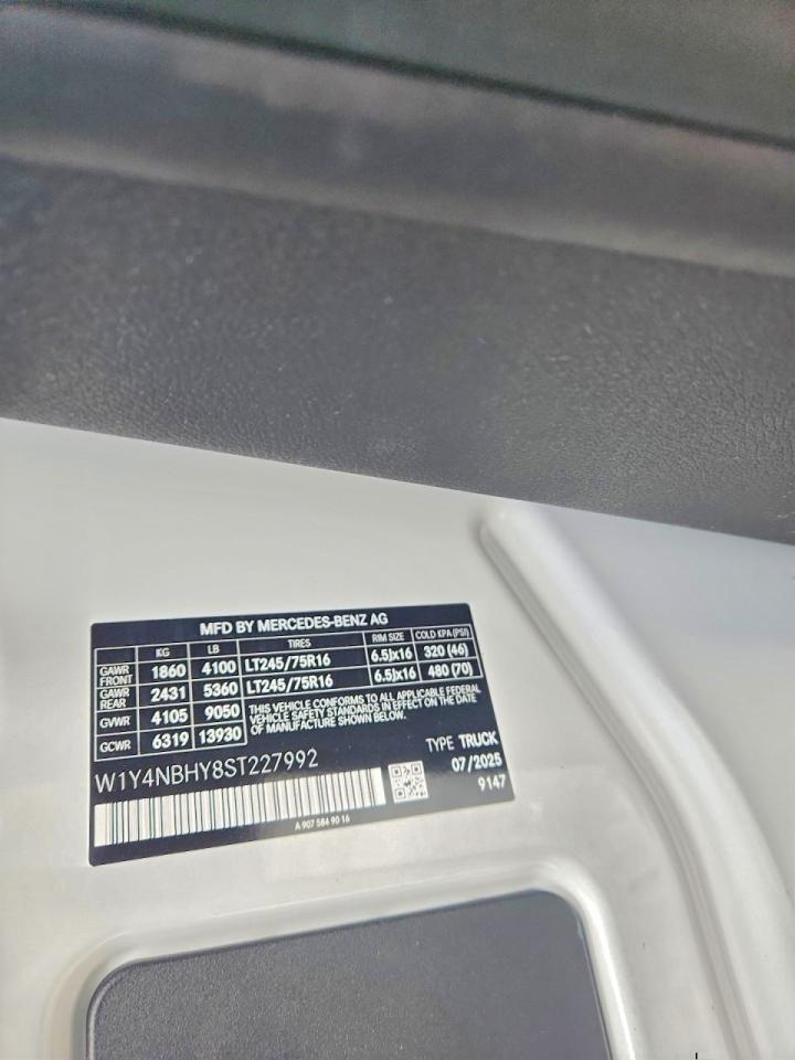 2025 MERCEDES BENZ SPRINTER DELIVERY VAN photo 13