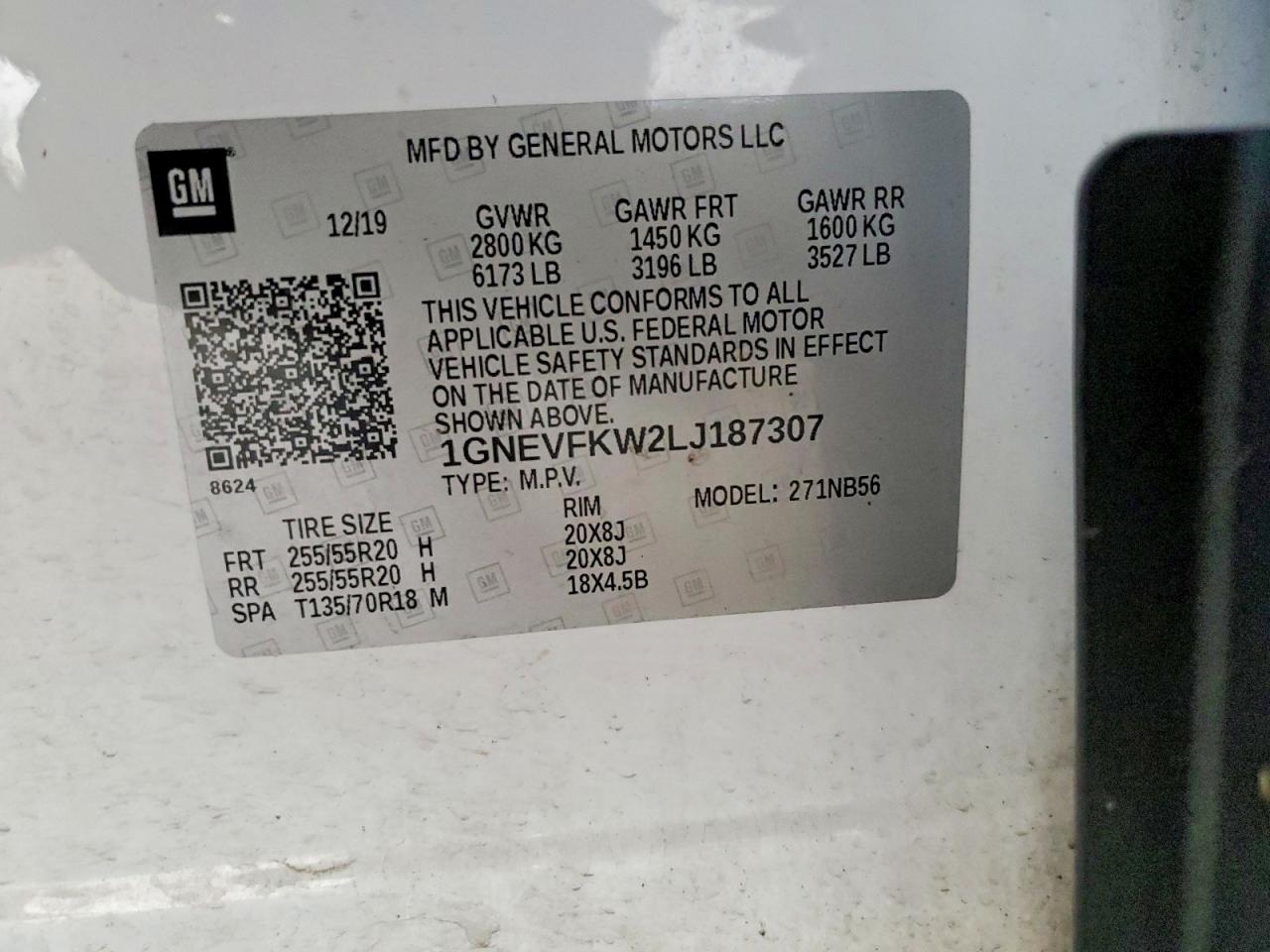 2020 CHEVROLET TRAVERSE LS photo 12