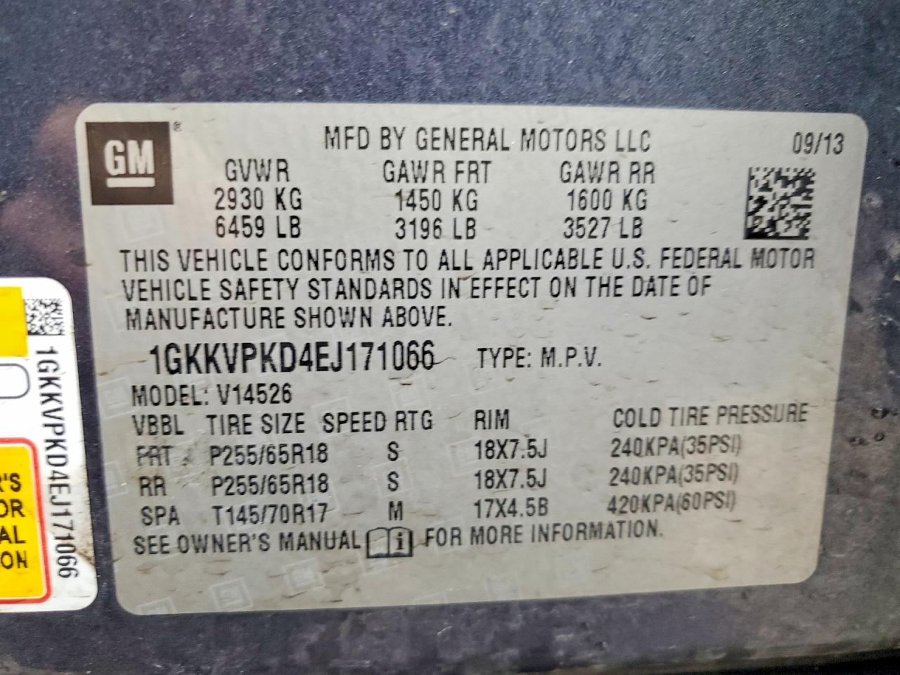2014 GMC ACADIA SLE photo 13