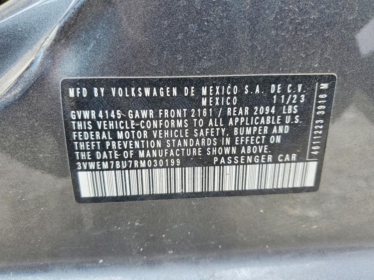 2024 VOLKSWAGEN JETTA SE photo 12