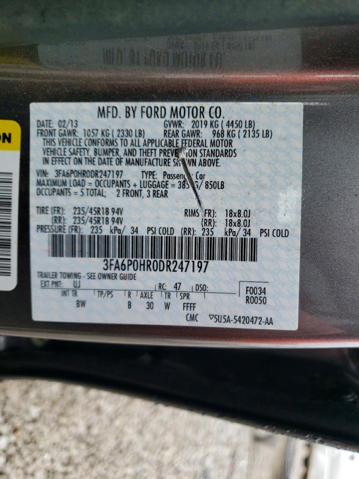 2013 FORD FUSION SE photo 13