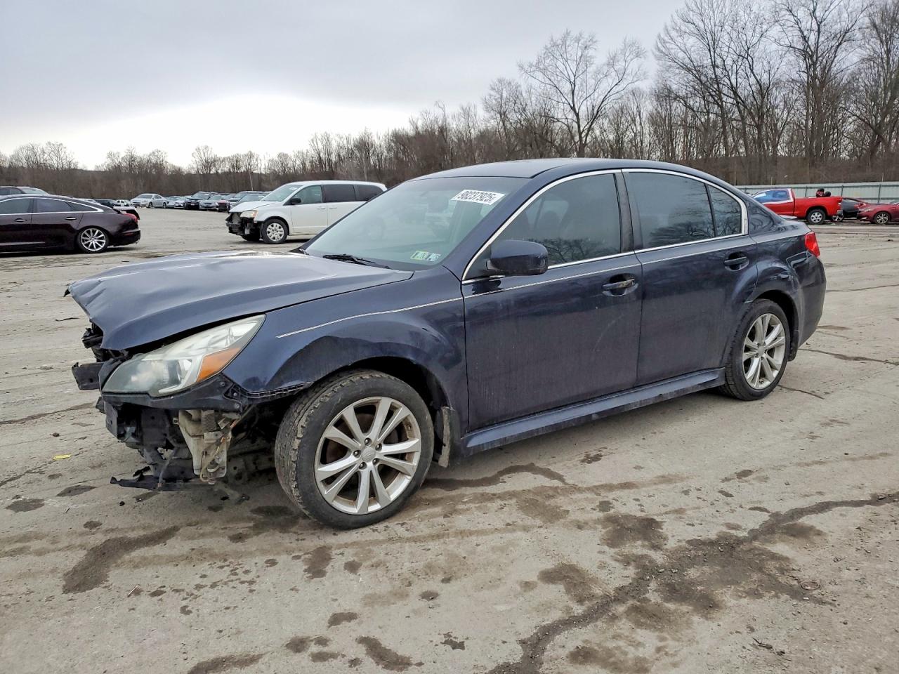 2013 SUBARU LEGACY 2.5I PREMIUM — FRONT END damage — photo 1