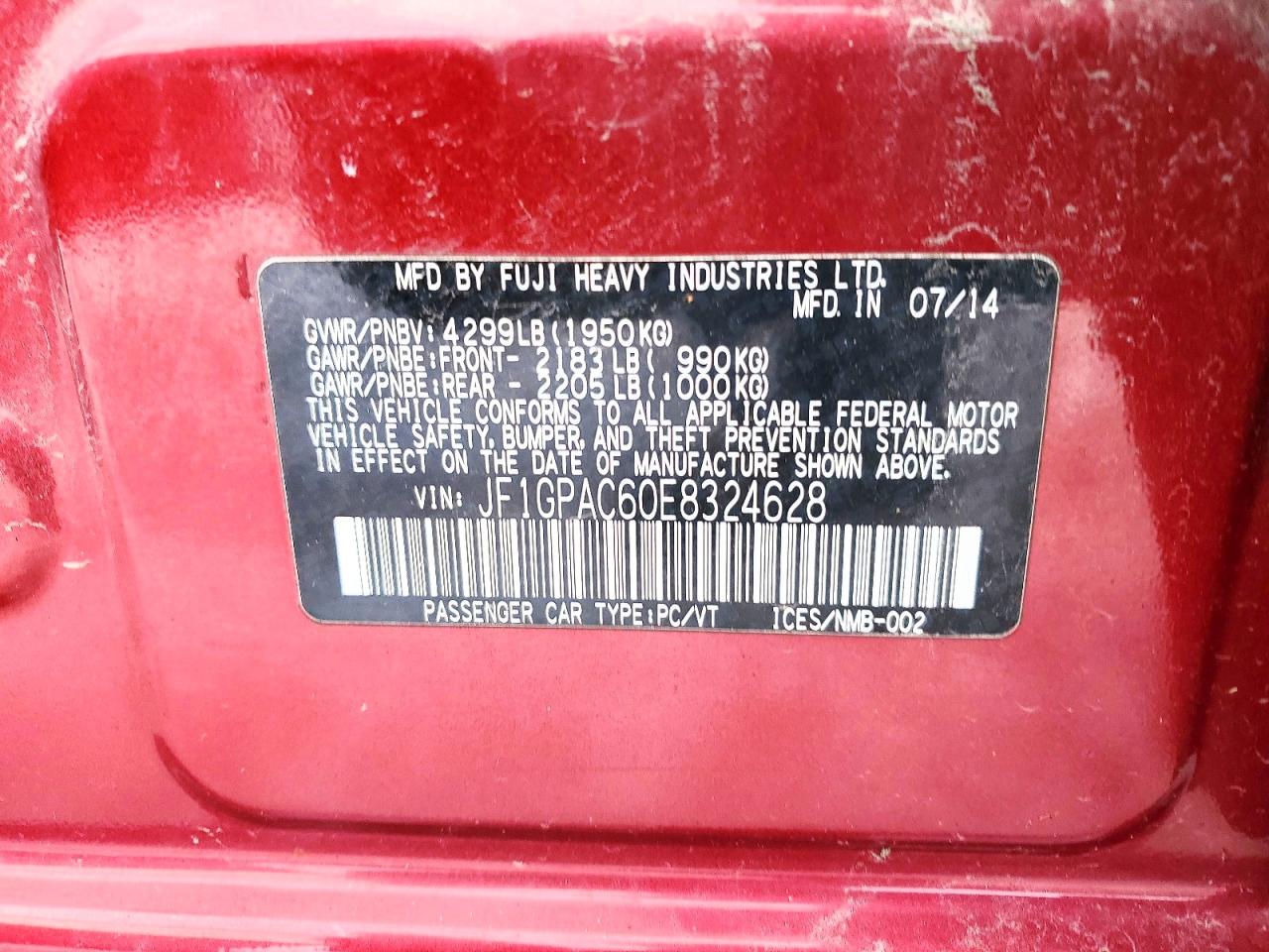 2014 SUBARU IMPREZA PREMIUM photo 13