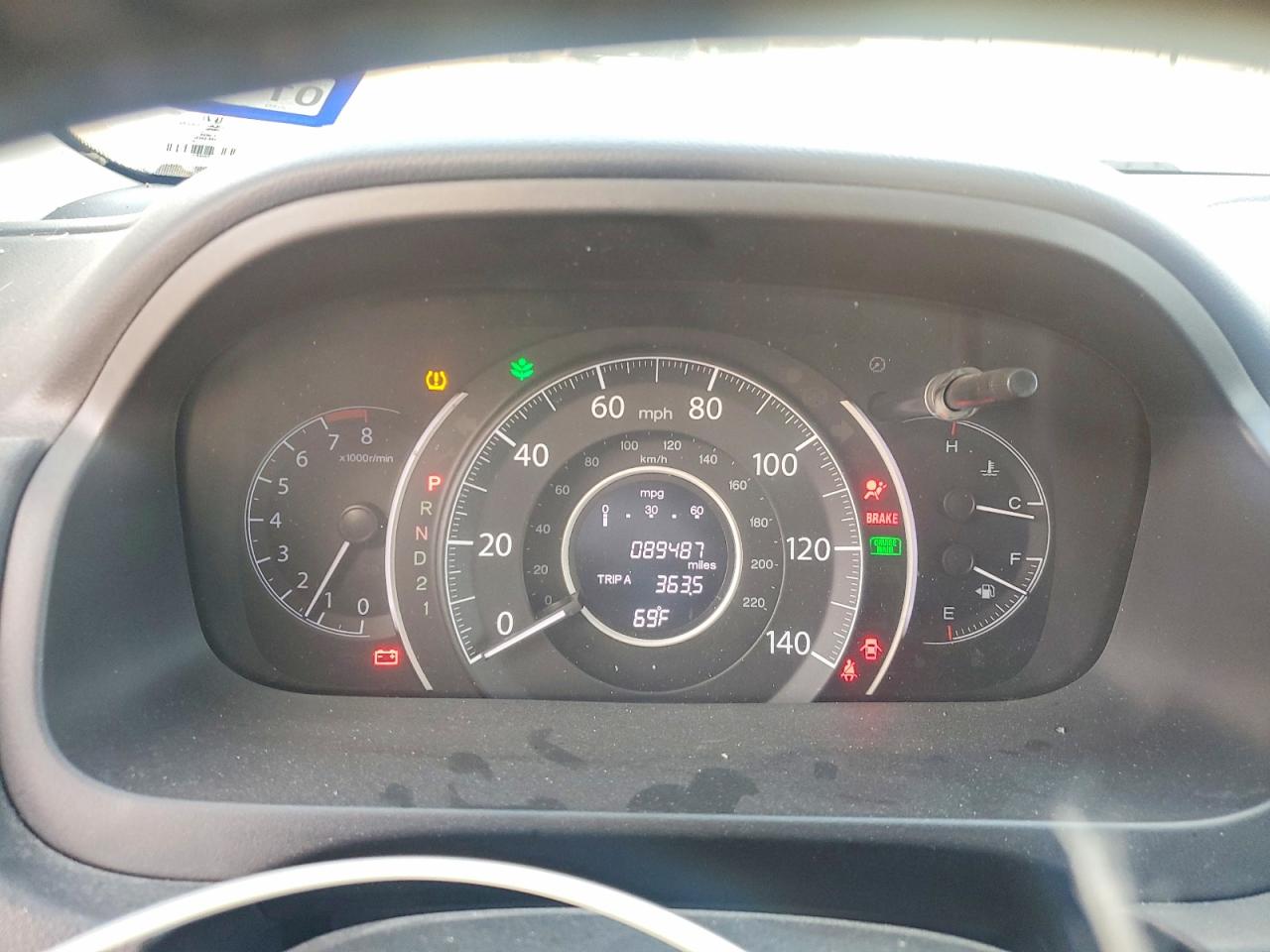 2012 HONDA CR-V EXL photo 9