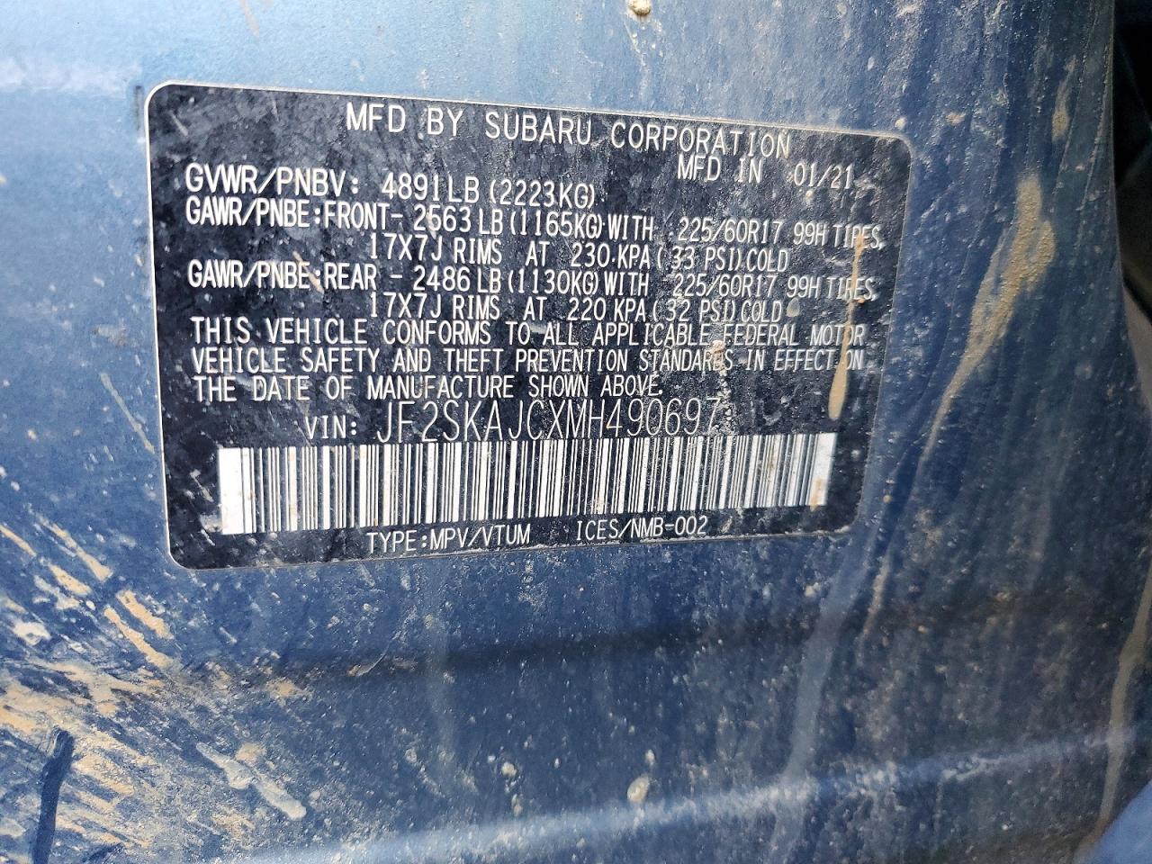 2021 SUBARU FORESTER PREMIUM photo 13
