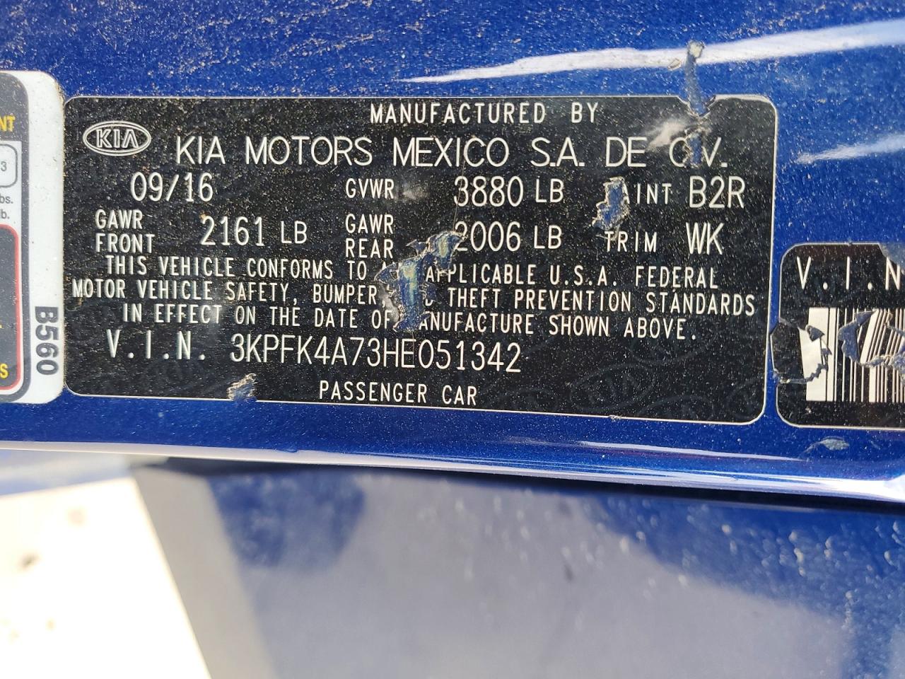 2017 KIA FORTE LX photo 12