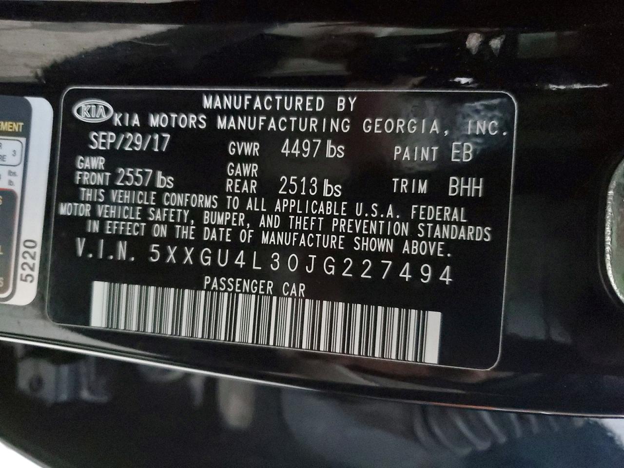 2018 KIA OPTIMA EX photo 12