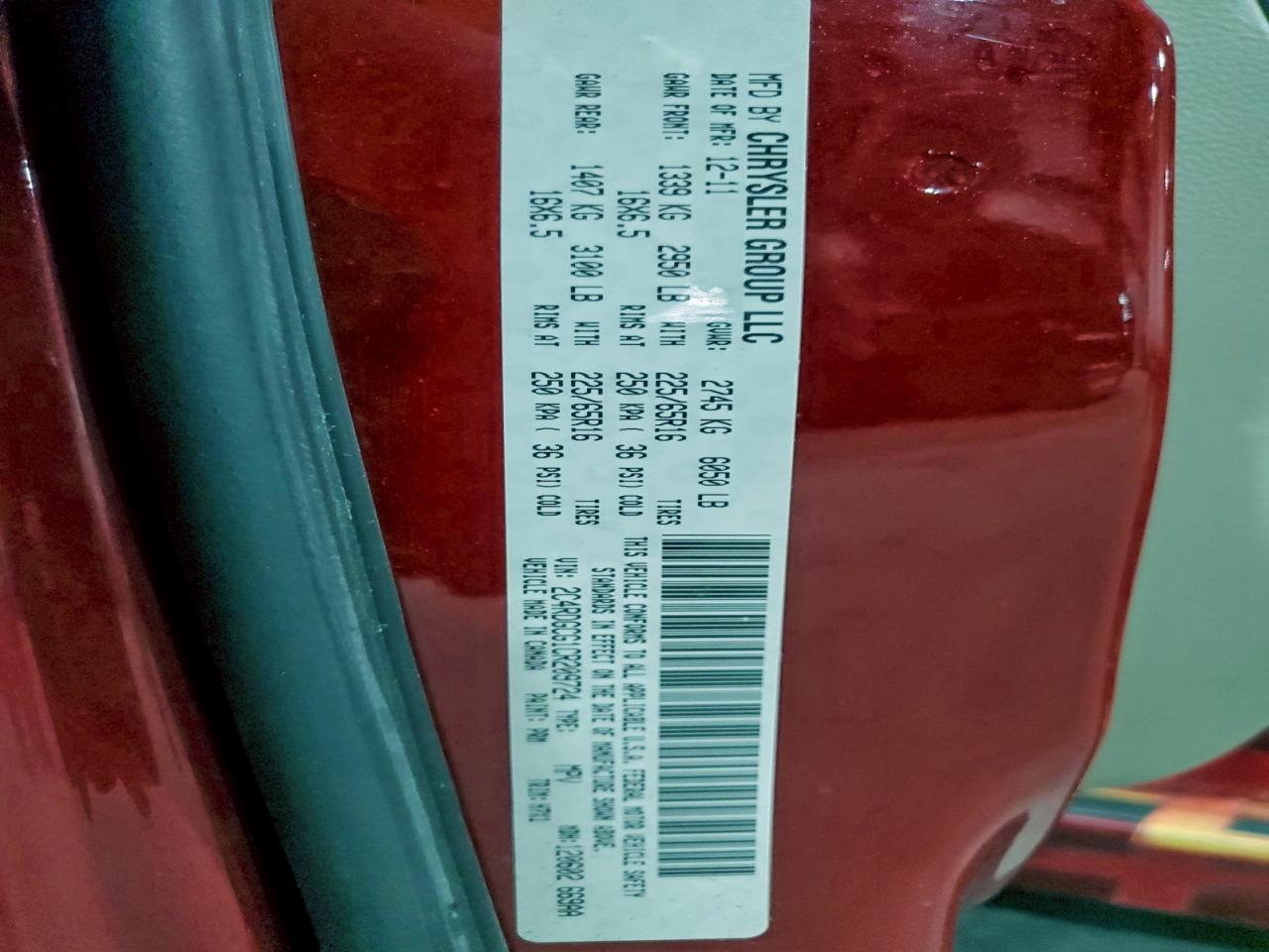 2012 DODGE GRAND CARAVAN SXT photo 13