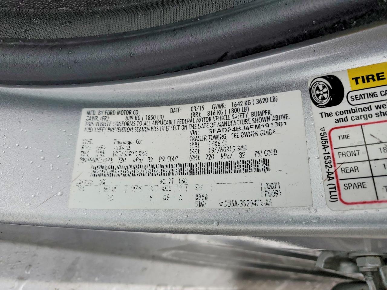 2015 FORD FIESTA SE photo 12