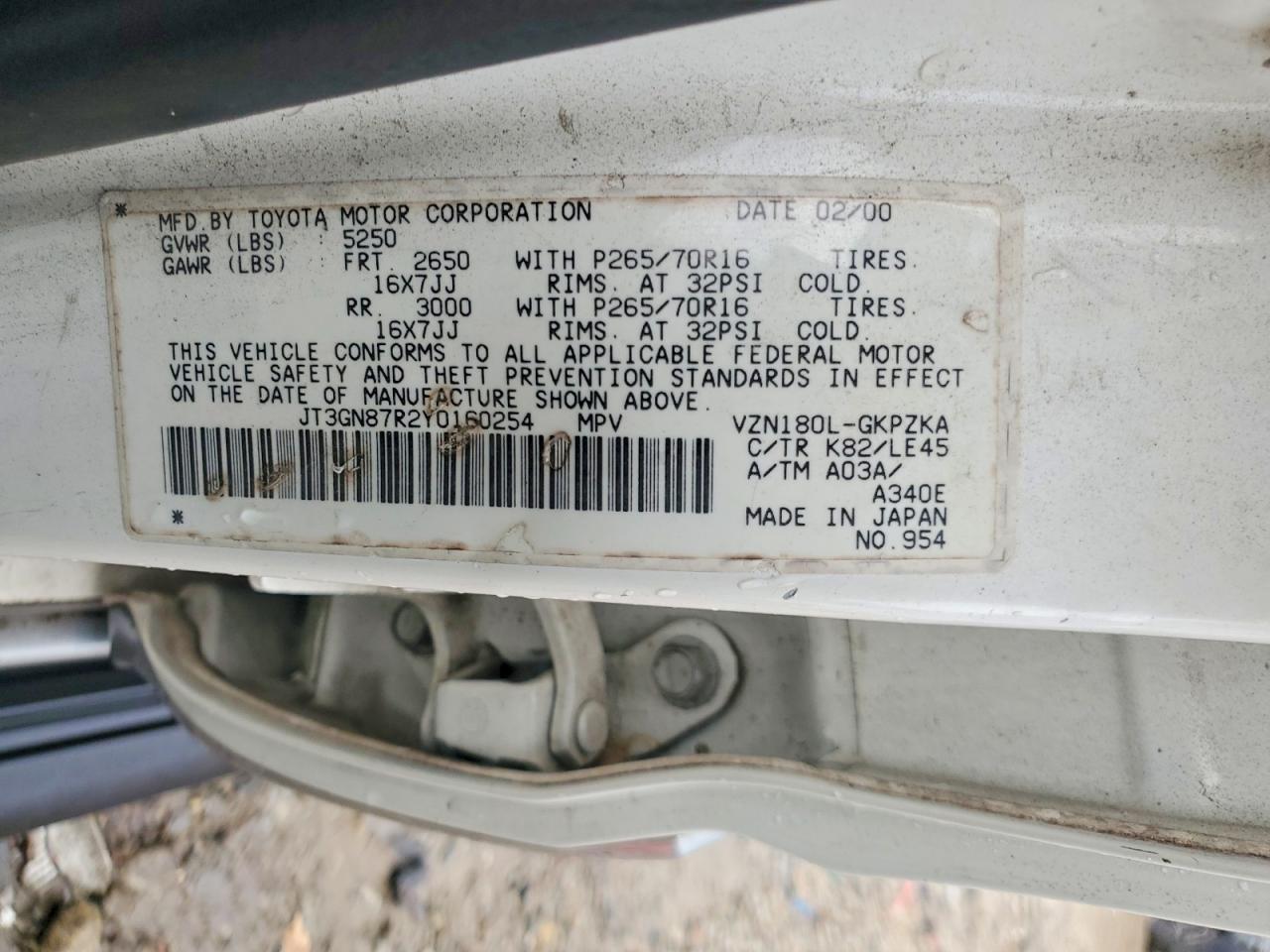 2000 TOYOTA 4RUNNER LIMITED photo 23