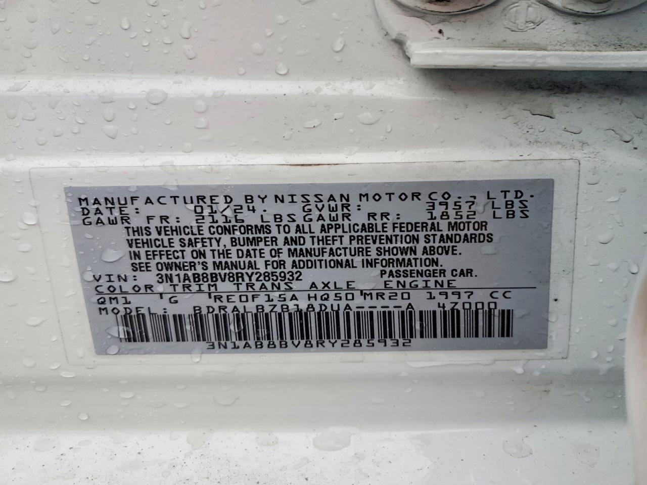 2024 NISSAN SENTRA S photo 12
